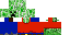 Minecraft skin texture, 64x32 legacy pixels