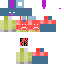 Minecraft skin texture, 64x64 pixels