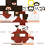 Minecraft skin texture, 64x64 pixels