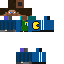 Minecraft skin texture, 64x64 pixels