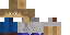 Minecraft skin texture, 64x32 legacy pixels
