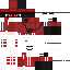 Red Minecraft skin texture, 64x64 pixels