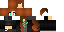 Minecraft skin texture, 64x32 legacy pixels