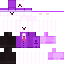 Pink purple Minecraft skin texture, 64x64 pixels