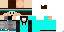 Minecraft skin texture, 64x32 legacy pixels