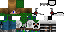 Minecraft skin texture, 64x32 legacy pixels