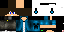 Minecraft skin texture, 64x32 legacy pixels