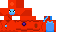 Minecraft skin texture, 64x32 legacy pixels