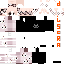 Minecraft skin texture, 64x64 pixels