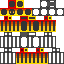 Minecraft skin texture, 64x64 pixels
