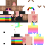 Minecraft skin texture, 64x64 pixels