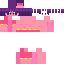 Red Minecraft skin texture, 64x64 pixels
