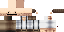 Minecraft skin texture, 64x32 legacy pixels
