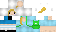 Minecraft skin texture, 64x32 legacy pixels