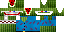 Minecraft skin texture, 64x32 legacy pixels