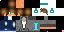Minecraft skin texture, 64x32 legacy pixels