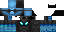 Minecraft skin texture, 64x32 legacy pixels