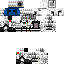 Minecraft skin texture, 64x64 pixels