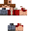 Minecraft skin texture, 64x64 pixels