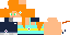 Minecraft skin texture, 64x32 legacy pixels