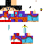 Minecraft skin texture, 64x64 pixels