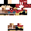 Minecraft skin texture, 64x64 pixels