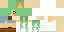 Minecraft skin texture, 64x32 legacy pixels
