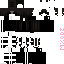 Black Minecraft skin texture, 64x64 pixels