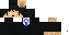 Minecraft skin texture, 64x32 legacy pixels