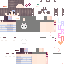 Gray Minecraft skin texture, 64x64 pixels
