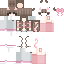 Minecraft skin texture, 64x64 pixels