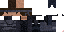 Minecraft skin texture, 64x32 legacy pixels
