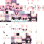 Pink Minecraft skin texture, 64x64 pixels