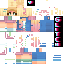 Minecraft skin texture, 64x64 pixels