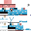 Minecraft skin texture, 64x64 pixels