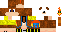 Minecraft skin texture, 64x32 legacy pixels