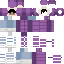 Purple Minecraft skin texture, 64x64 pixels