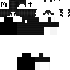 Black Minecraft skin texture, 64x64 pixels