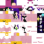 Minecraft skin texture, 64x64 pixels