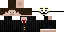 Black Minecraft skin texture, 64x32 legacy pixels