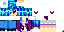 Minecraft skin texture, 64x32 legacy pixels