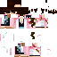 Minecraft skin texture, 64x64 pixels