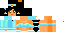 Minecraft skin texture, 64x32 legacy pixels