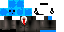 Minecraft skin texture, 64x32 legacy pixels