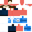 Minecraft skin texture, 64x64 pixels