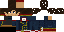 Minecraft skin texture, 64x32 legacy pixels