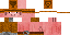 Minecraft skin texture, 64x32 legacy pixels