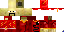 Minecraft skin texture, 64x32 legacy pixels