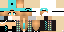 Minecraft skin texture, 64x32 legacy pixels