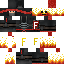 Minecraft skin texture, 64x64 pixels